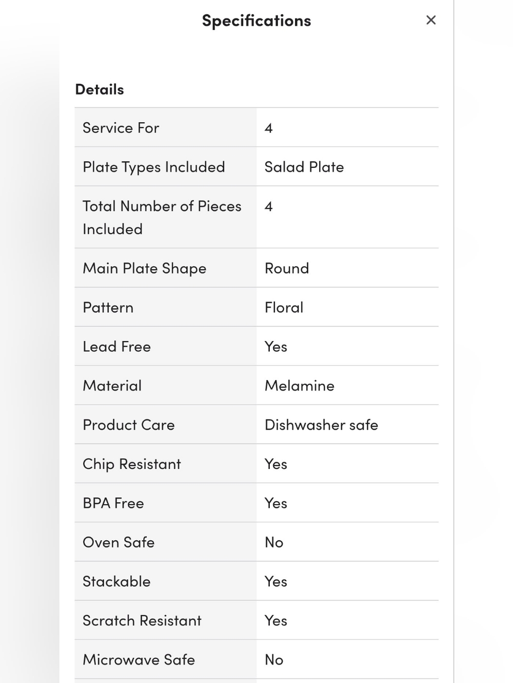 ❣️NIB BOTANIC SALAD PLATES - Picture 7 of 15